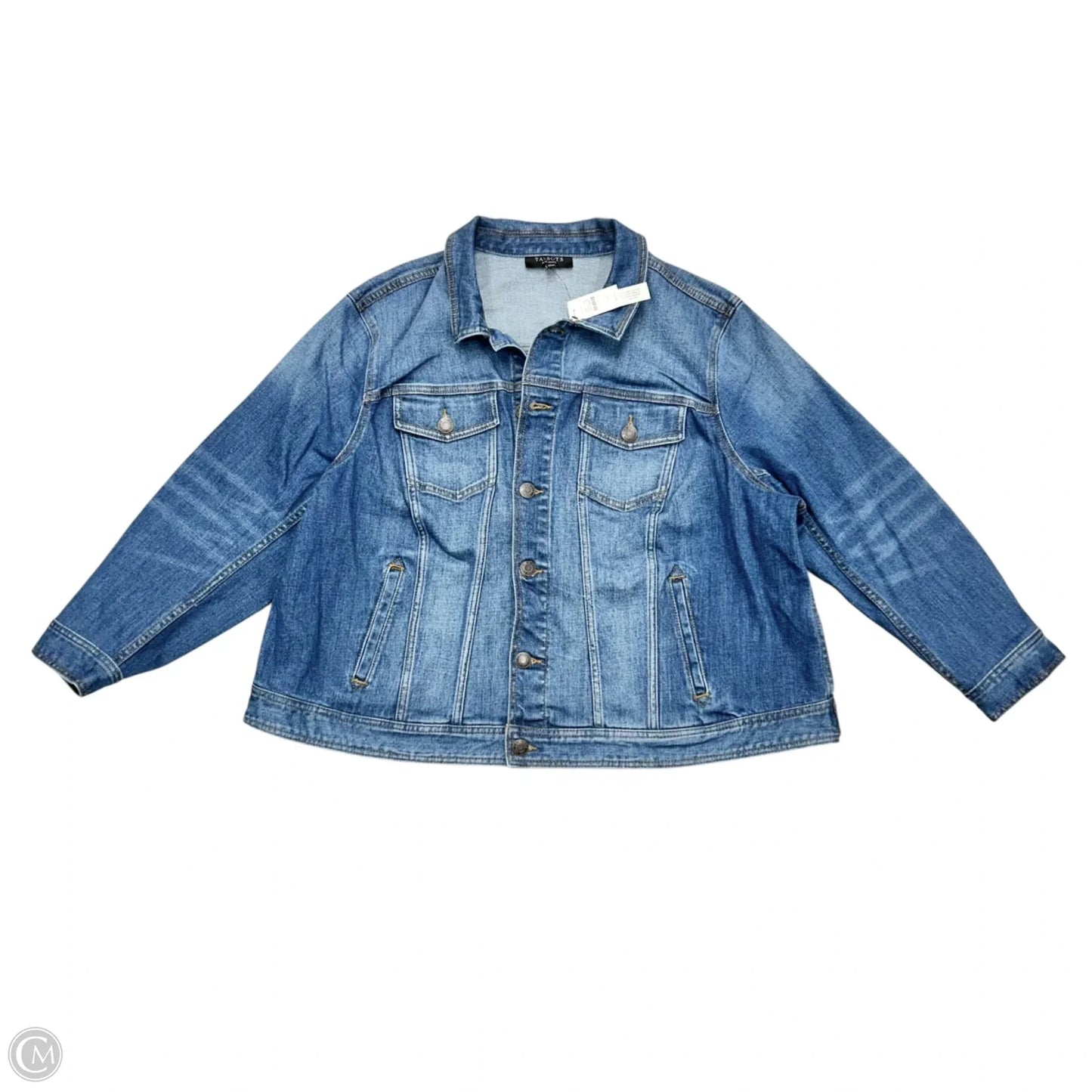 Jacket Denim By Talbots In Blue Denim, Size: 3Xp
