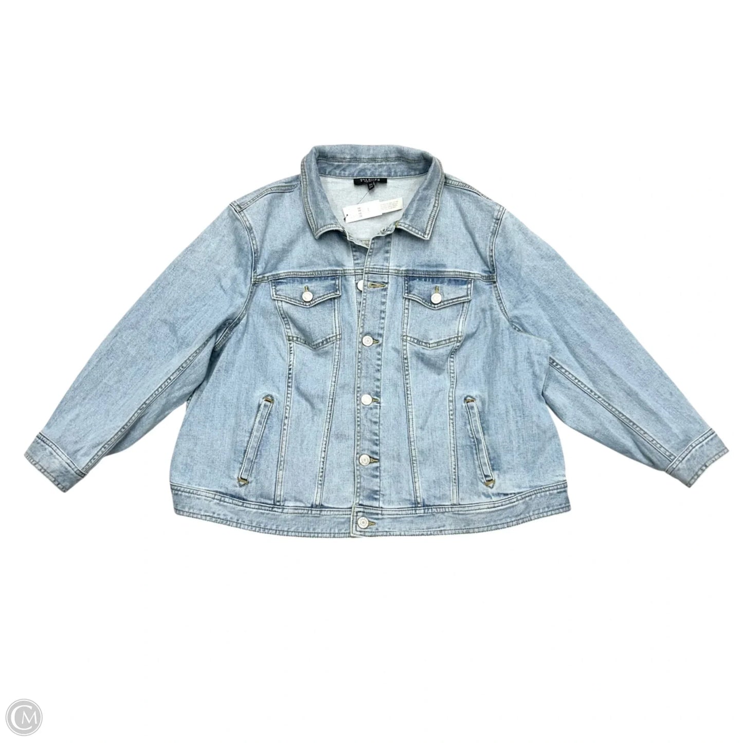 Jacket Denim By Talbots In Blue Denim, Size: 3Xp
