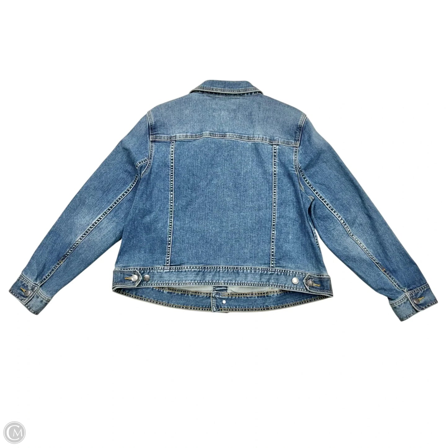 Jacket Denim By Talbots In Blue Denim, Size: 1Xp