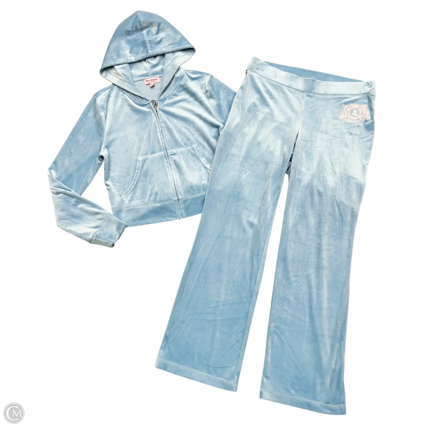 Pants Set 2pc By Juicy Couture In Blue, Size: L