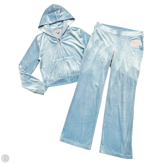 Pants Set 2pc By Juicy Couture In Blue, Size: L