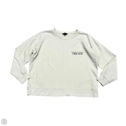 Sweatshirt Crewneck By J. Crew In Cream, Size: M