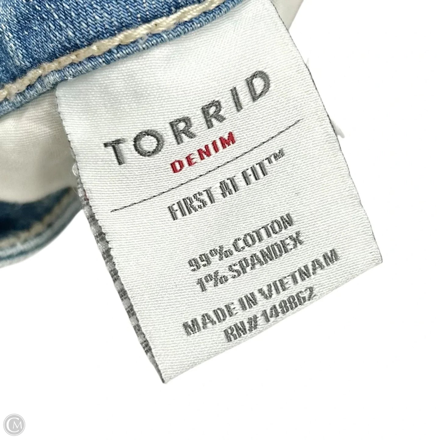 Shorts By Torrid In Blue Denim, Size: 16