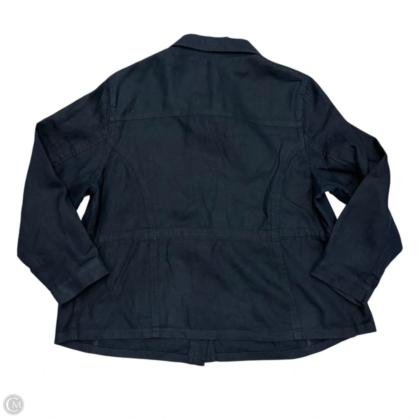 Jacket Shirt By Talbots In Navy, Size: 2x