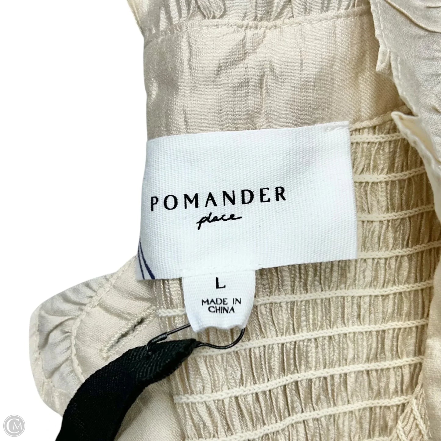 Top Long Sleeve By Pomander Place In Cream, Size: L