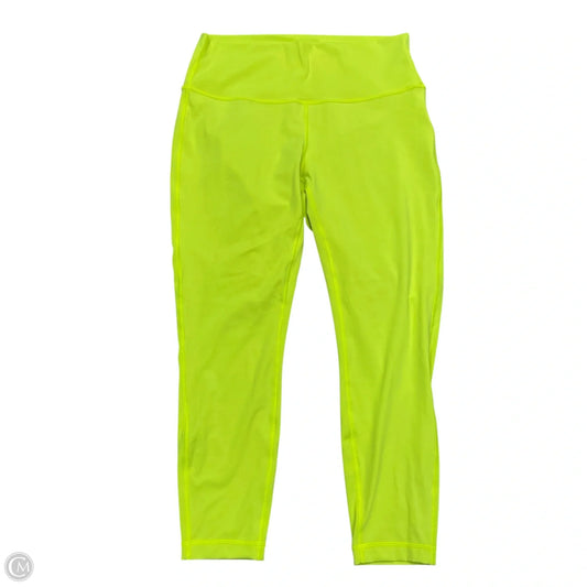 Athletic Leggings By Lululemon In Yellow, Size: L