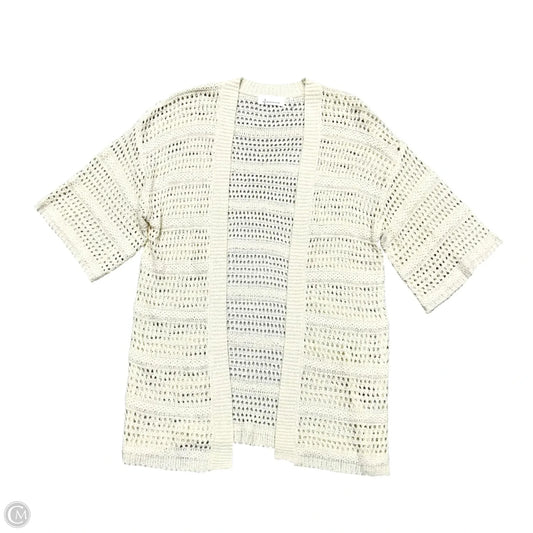 Sweater Cardigan By Anthropologie In Cream, Size: Osfm