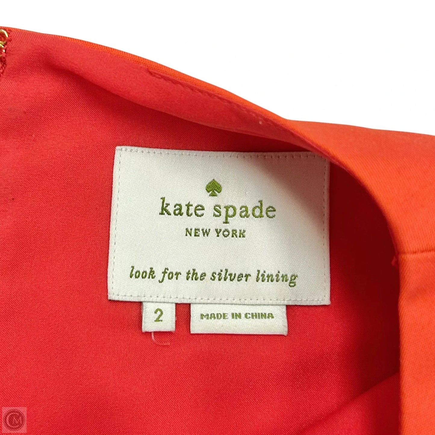 Dress Designer By Kate Spade In Orange, Size: Xs