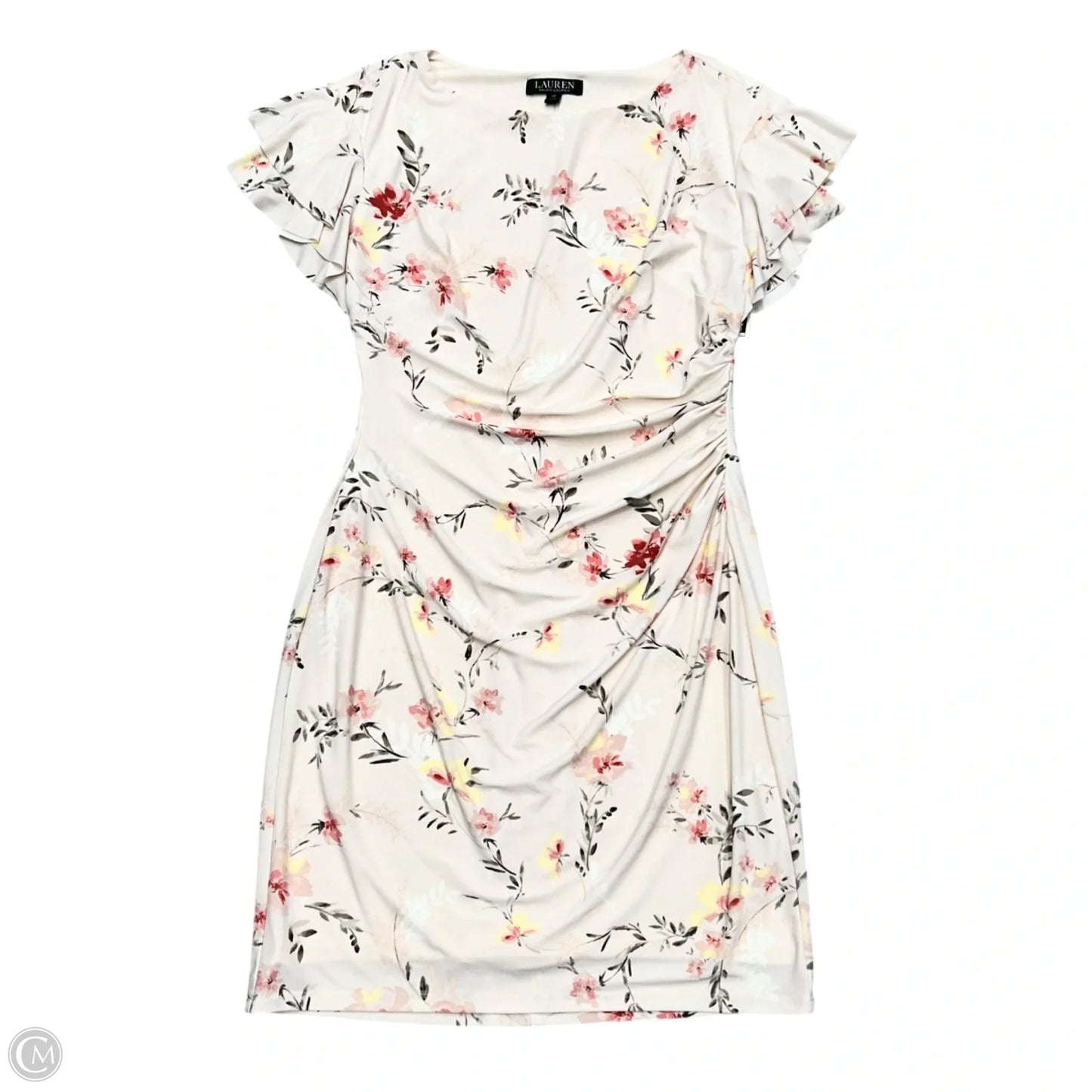 Dress Party Midi By Lauren By Ralph Lauren In Pink, Size: M