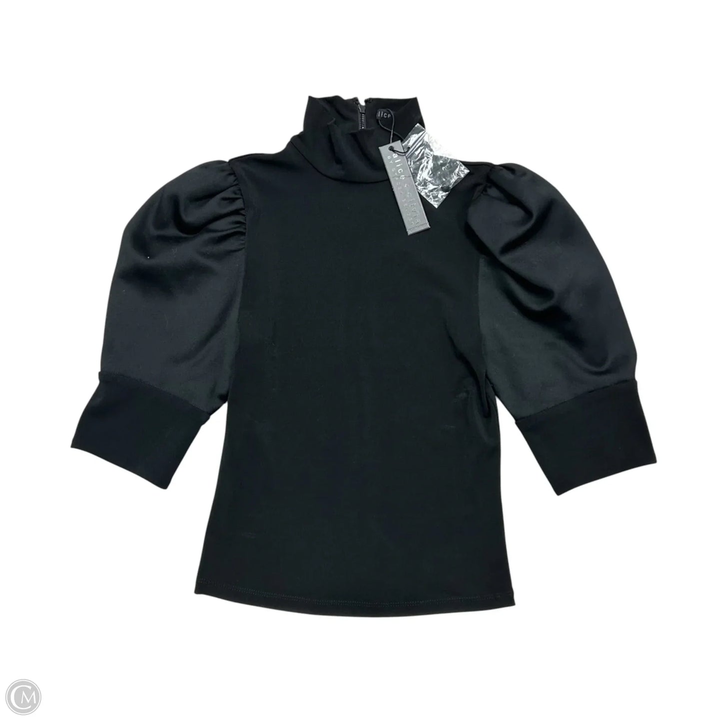 Top Short Sleeve Designer By Alice + Olivia In Black, Size: Xs