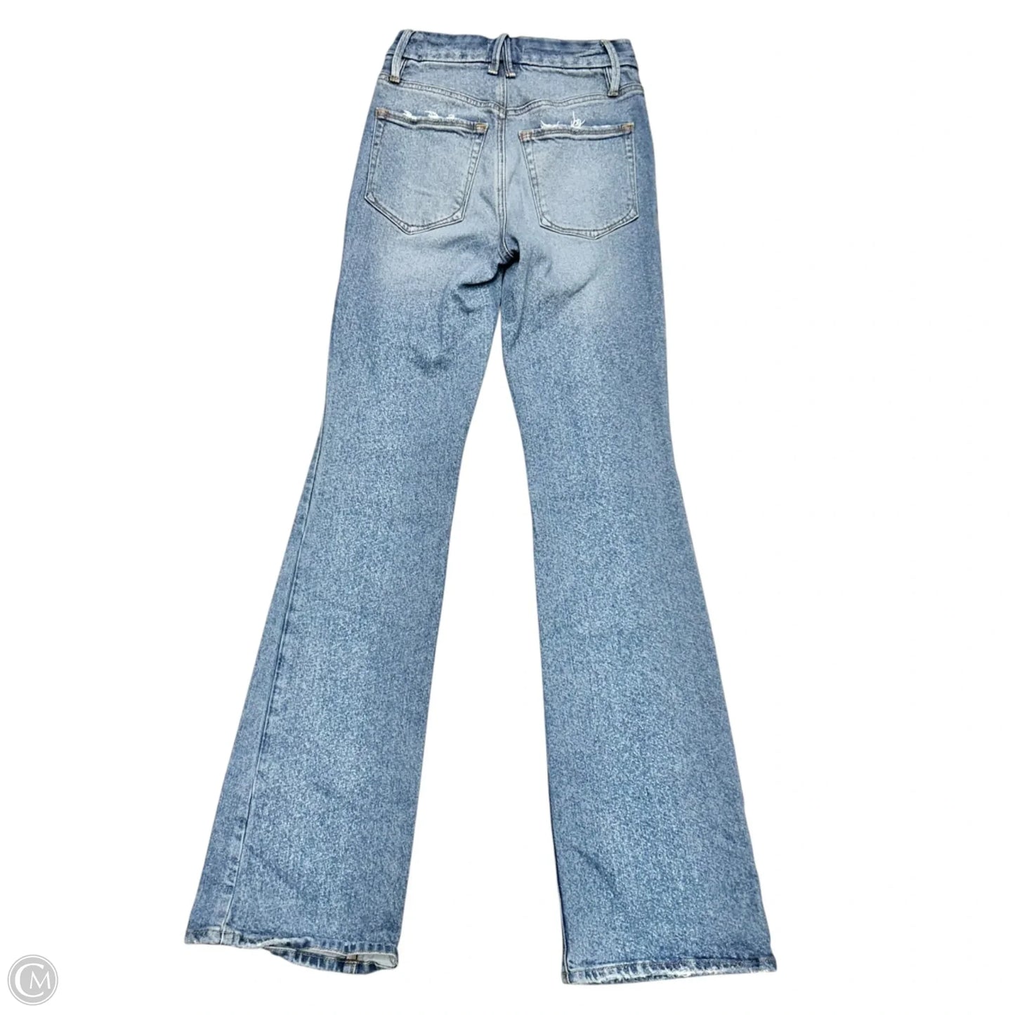 Jeans Straight By Good American In Blue Denim, Size: 0