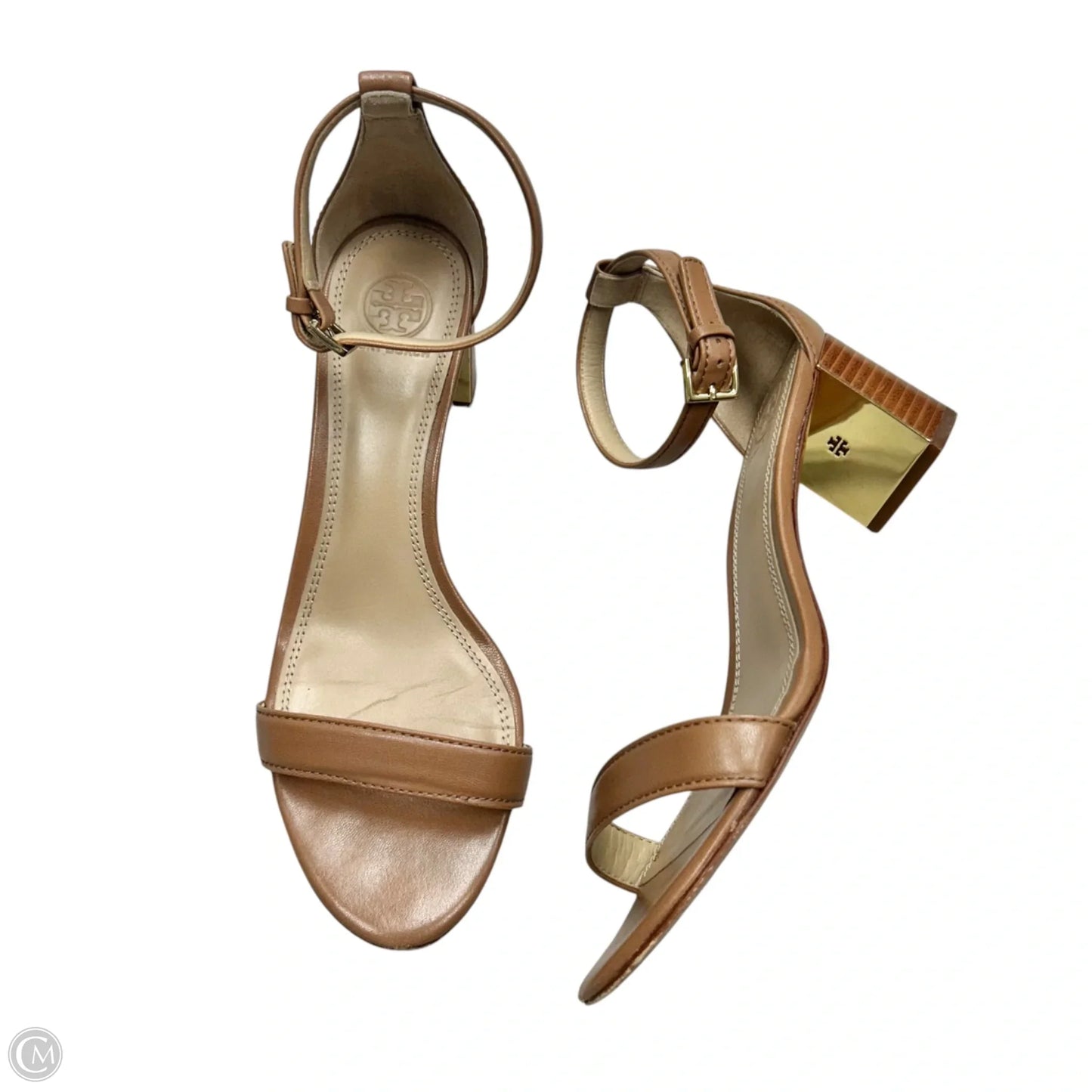Sandals Designer By Tory Burch In Cream, Size: 8.5