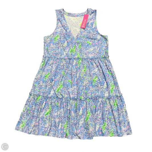 Dress Designer By Lilly Pulitzer In Blue & Purple, Size: L