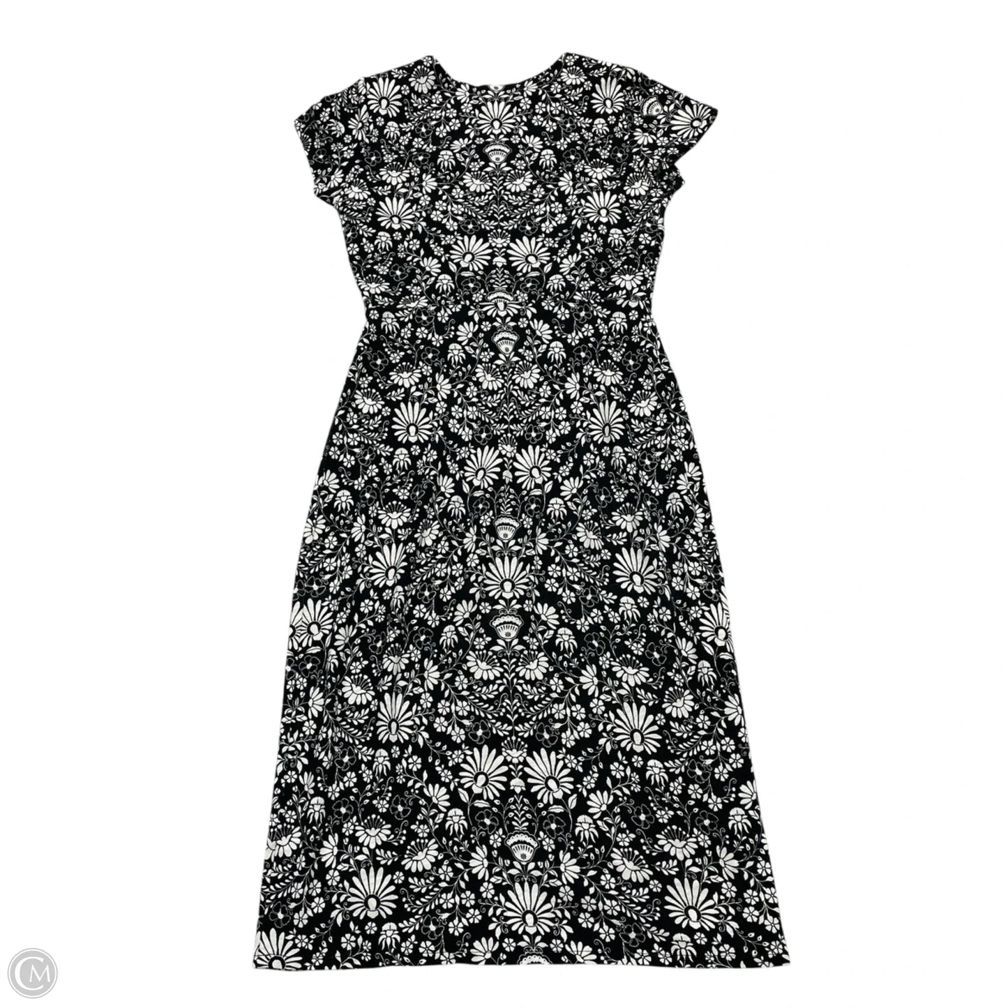 Dress Casual Midi By Boden In Black & White, Size: Xsp