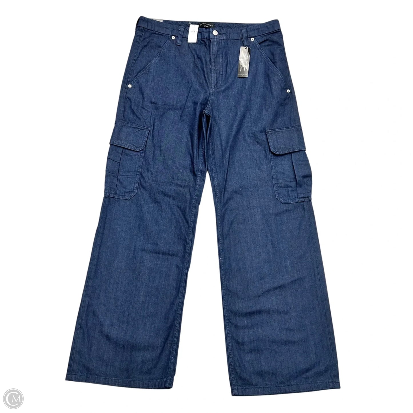 Jeans Wide Leg By Banana Republic In Blue Denim, Size: 12