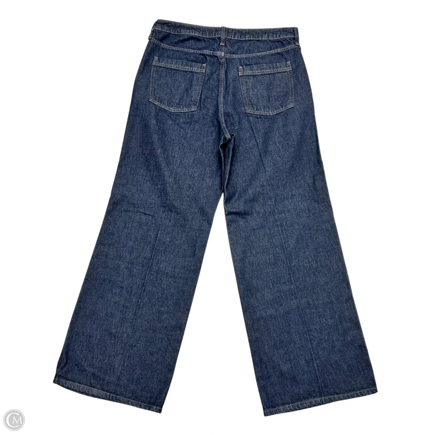 Jeans Wide Leg By Banana Republic In Blue Denim, Size: 14