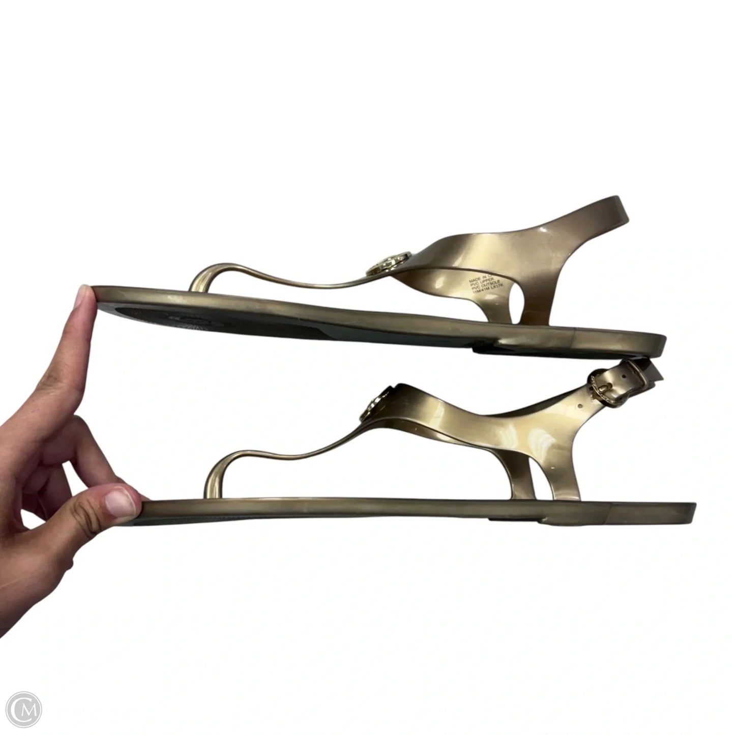Sandals Flats By Michael By Michael Kors In Gold, Size: 11