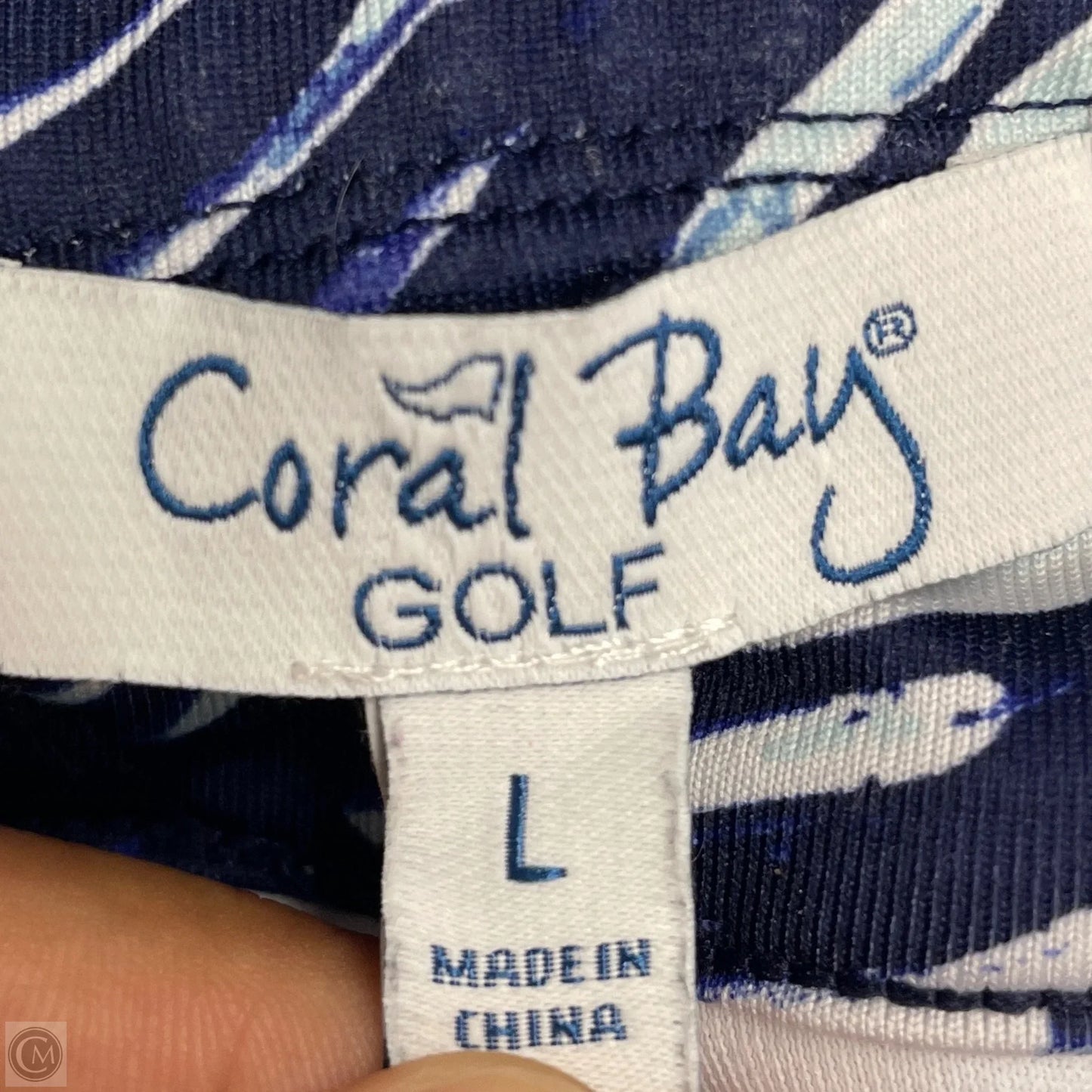 Skort 2pc Set By Coral Bay In Blue & White, Size: L