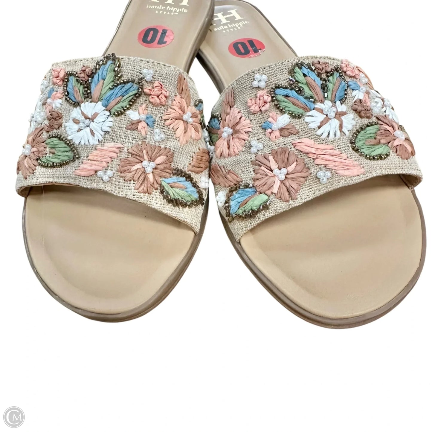 Sandals Flats By Haute Hippie In Floral Print, Size: 10