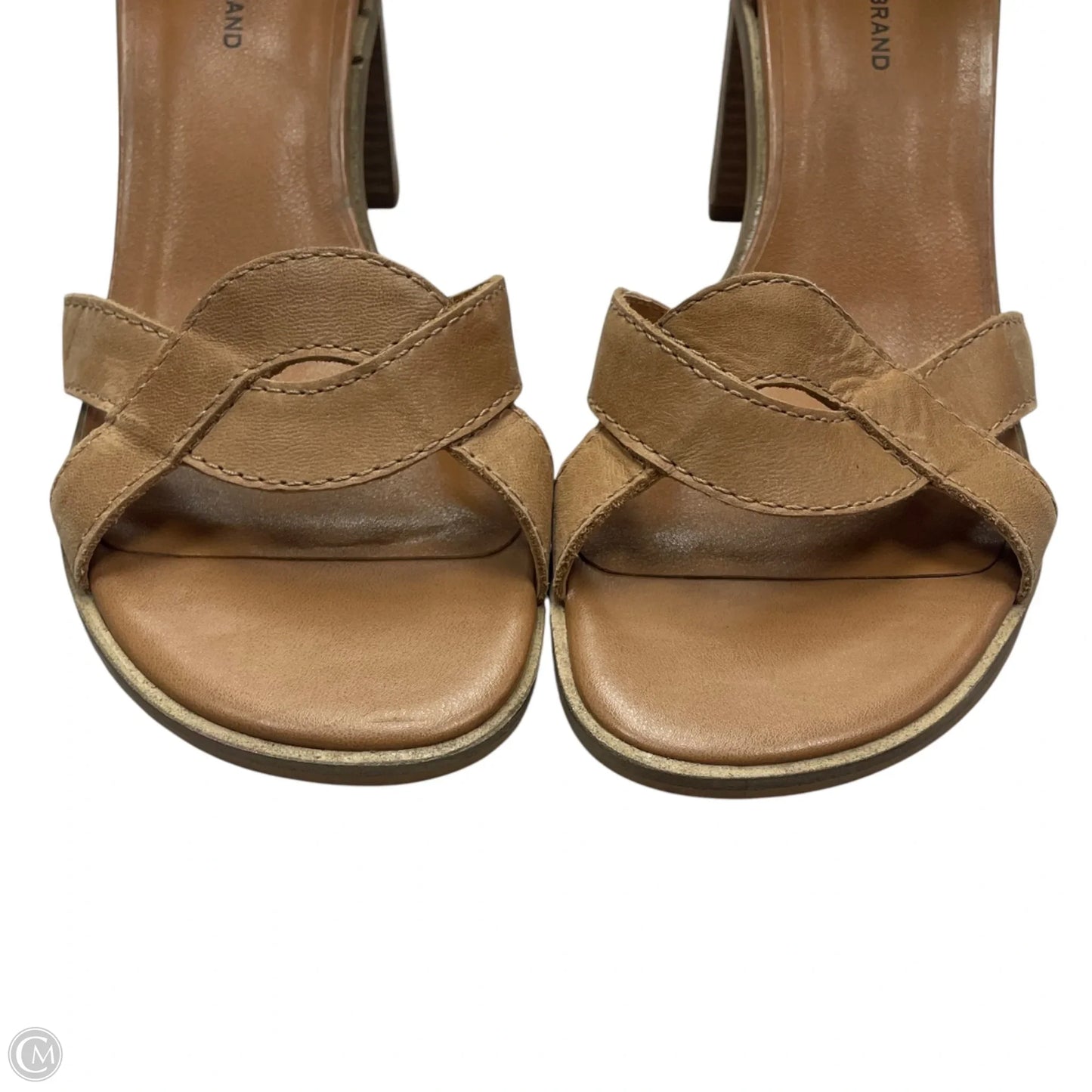 Sandals Heels Block By Lucky Brand In Tan, Size: 9