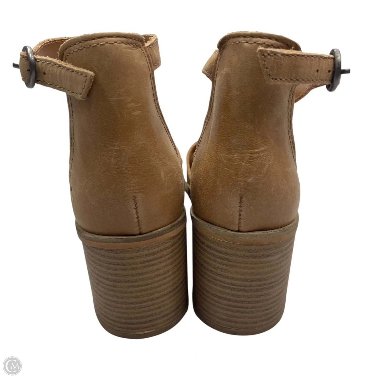 Sandals Heels Block By Lucky Brand In Tan, Size: 9