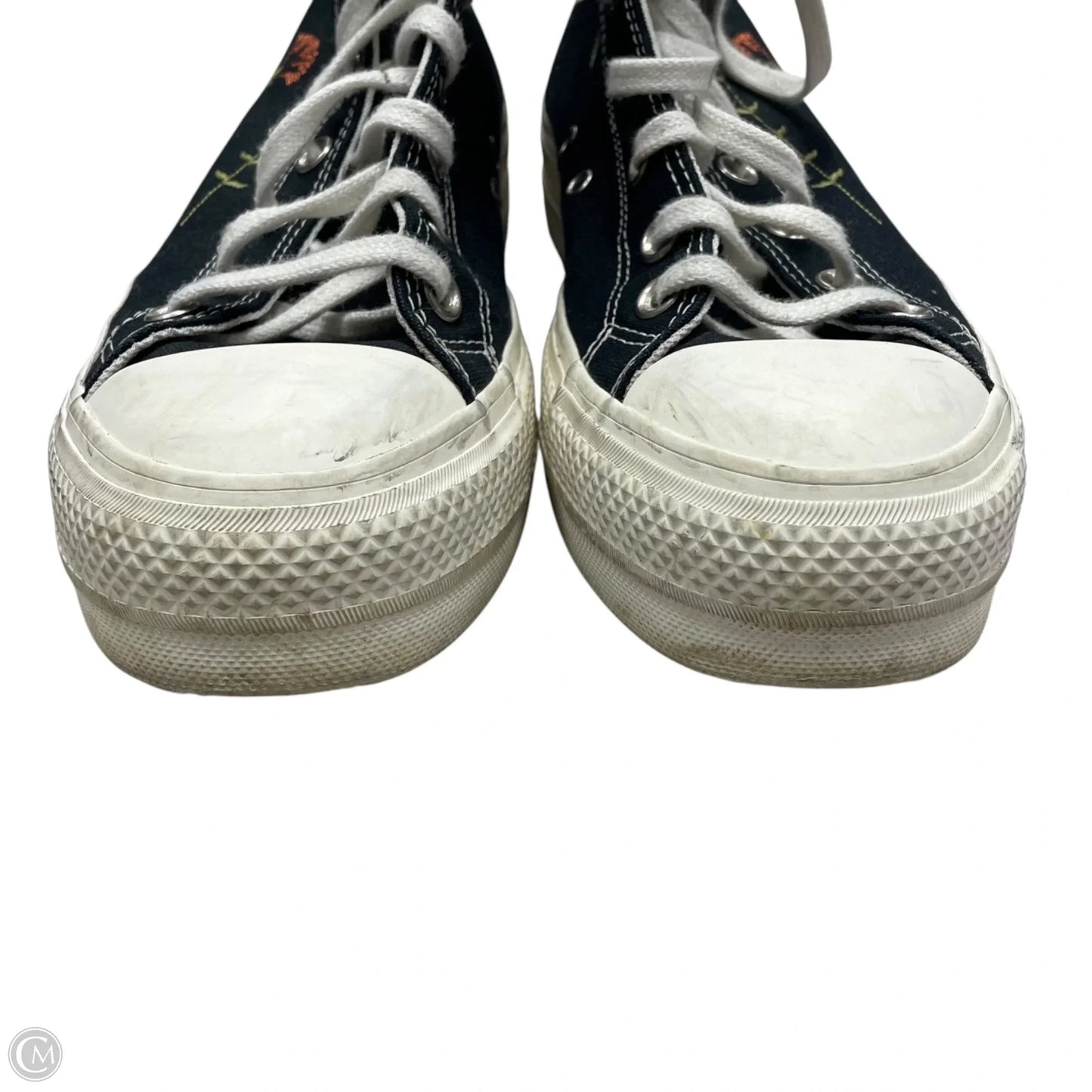 Shoes Sneakers By Converse In Black & Cream, Size: 9