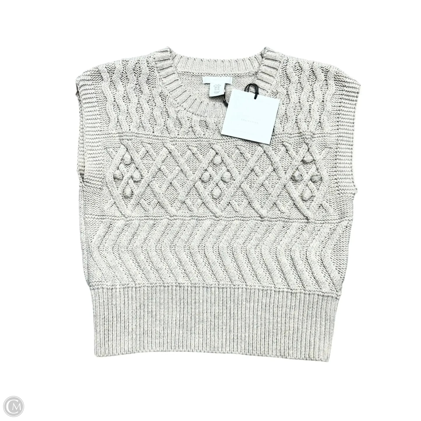 Vest Sweater By Pure/us In Cream, Size: Xs