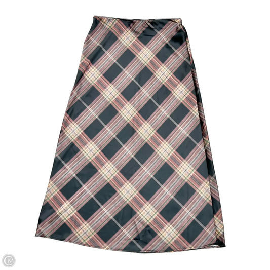 Skirt Midi By Belle Vere In Plaid Pattern, Size: Xs