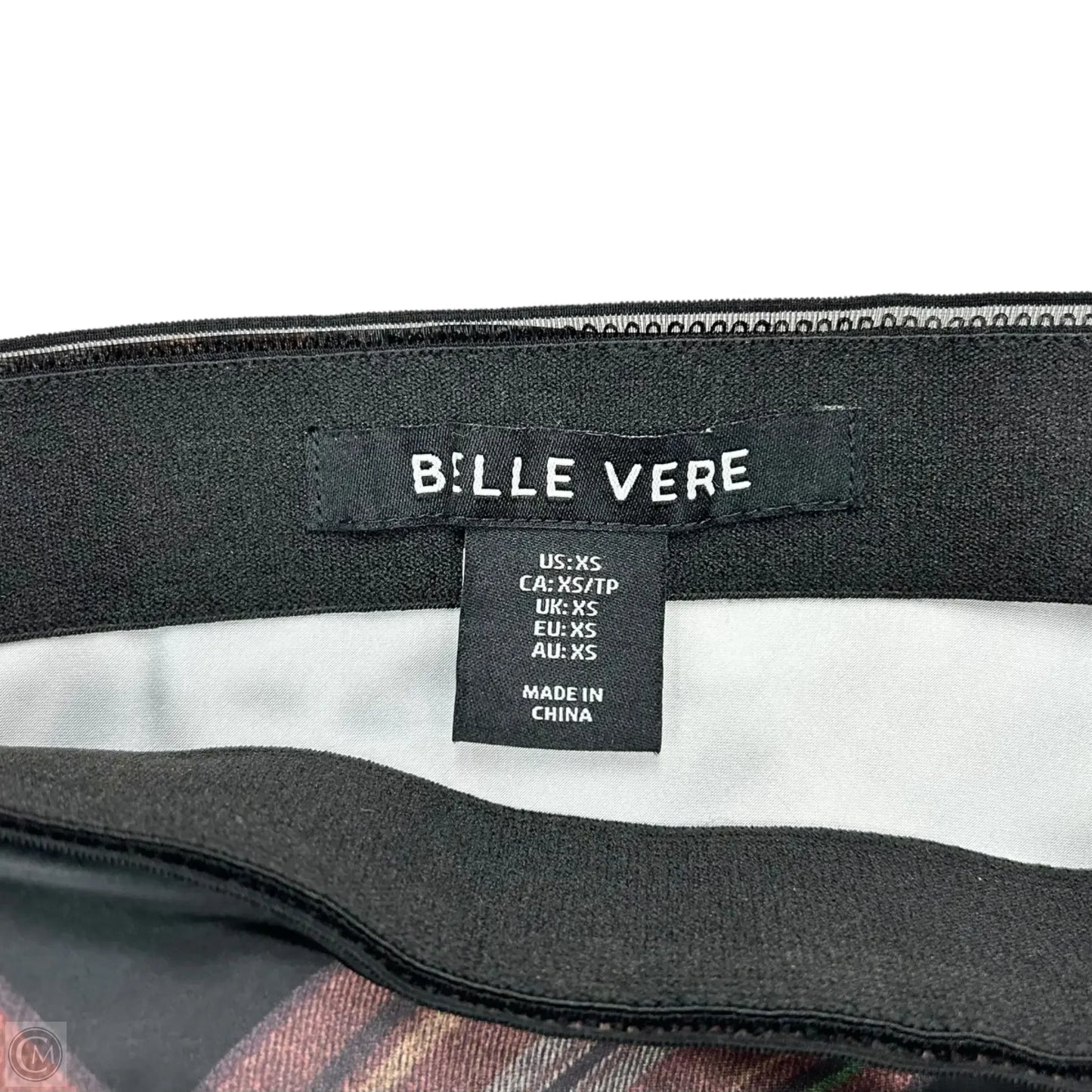 Skirt Midi By Belle Vere In Plaid Pattern, Size: Xs