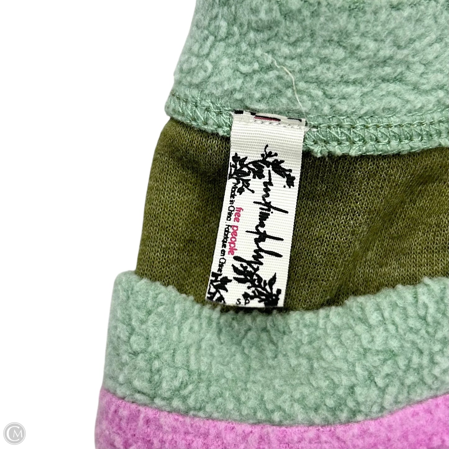 Sweater By Free People In Green & Pink, Size: S