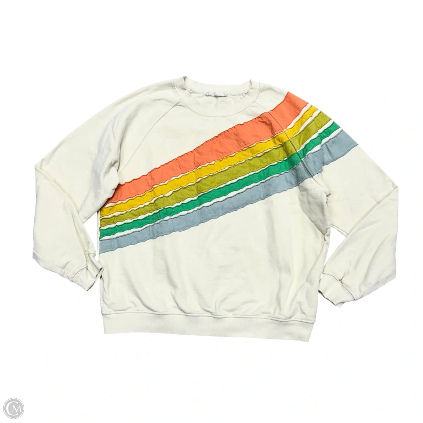 Sweatshirt Crewneck By By Together In Cream, Size: S