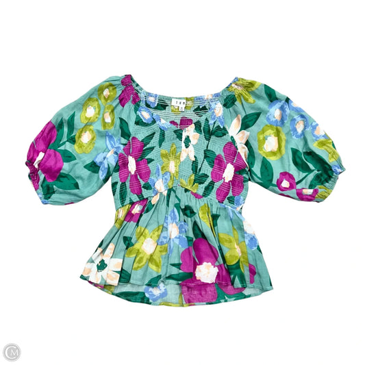 Top Short Sleeve By Thml In Multi-colored, Size: Xs