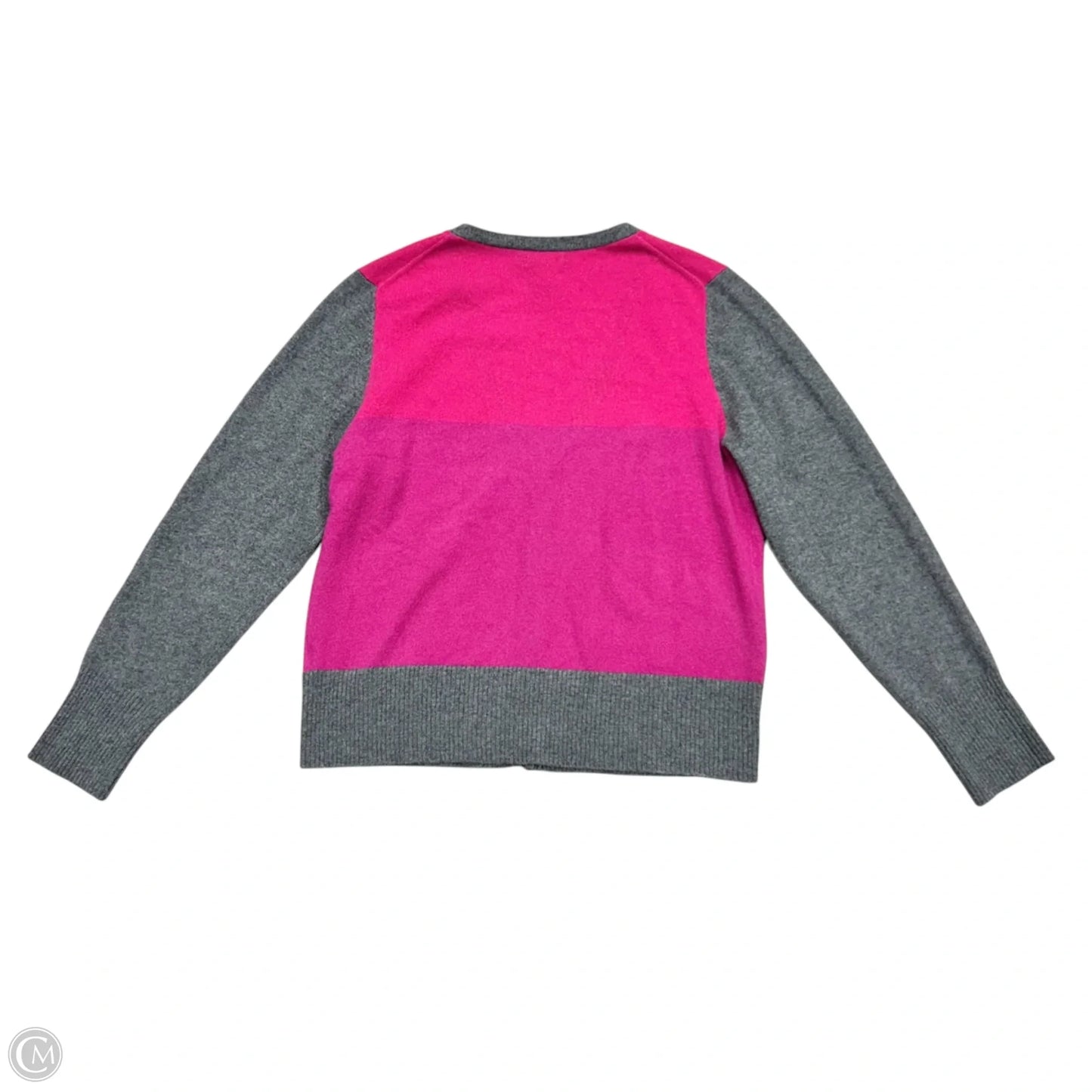 Sweater Cardigan Cashmere By Apt 9 In Pink & Purple, Size: Xl