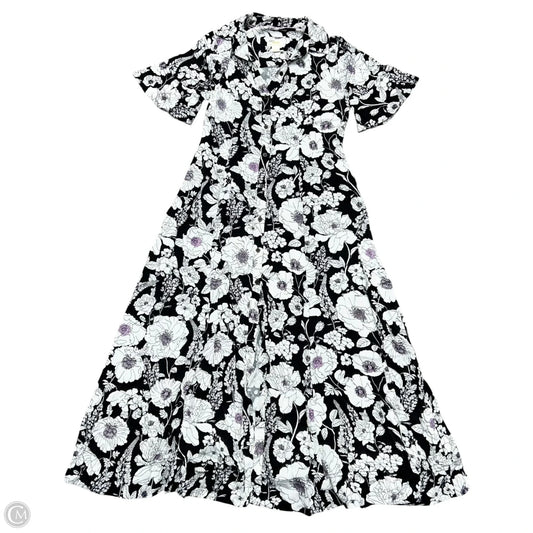Dress Casual Maxi By Maeve In Black & White, Size: Sp