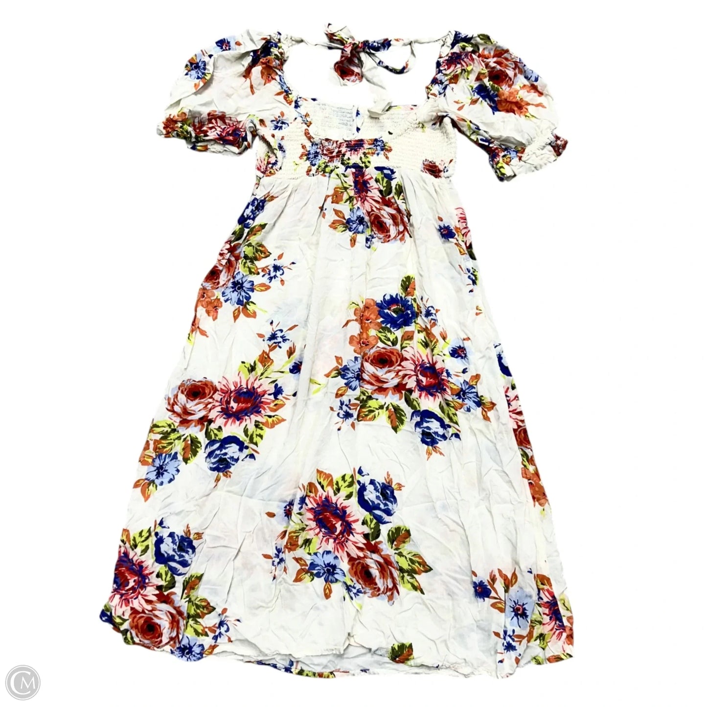 Dress Casual Midi By Anthropologie In Floral Print, Size: S