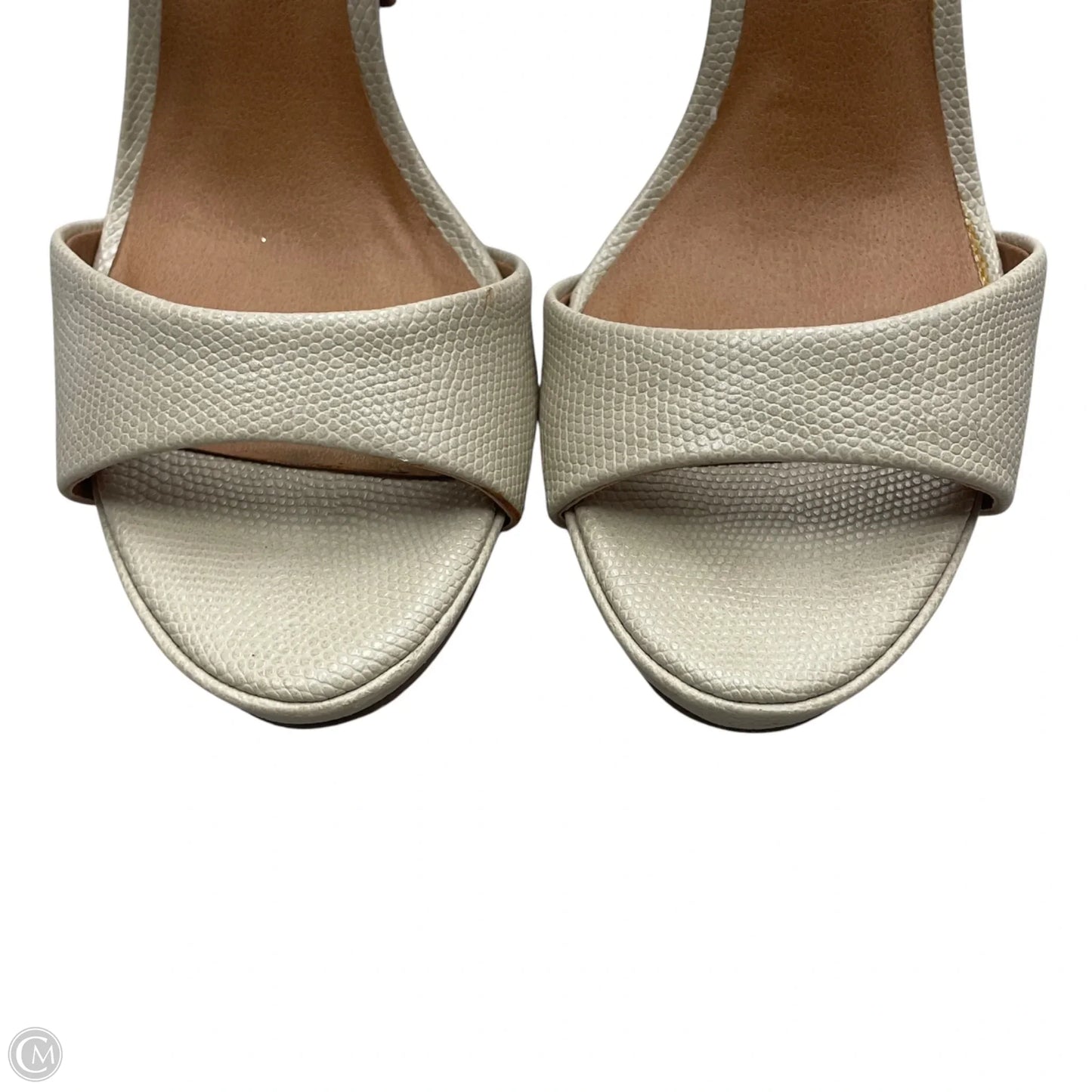 Sandals Heels Stiletto By Steve Madden In Cream, Size: 8
