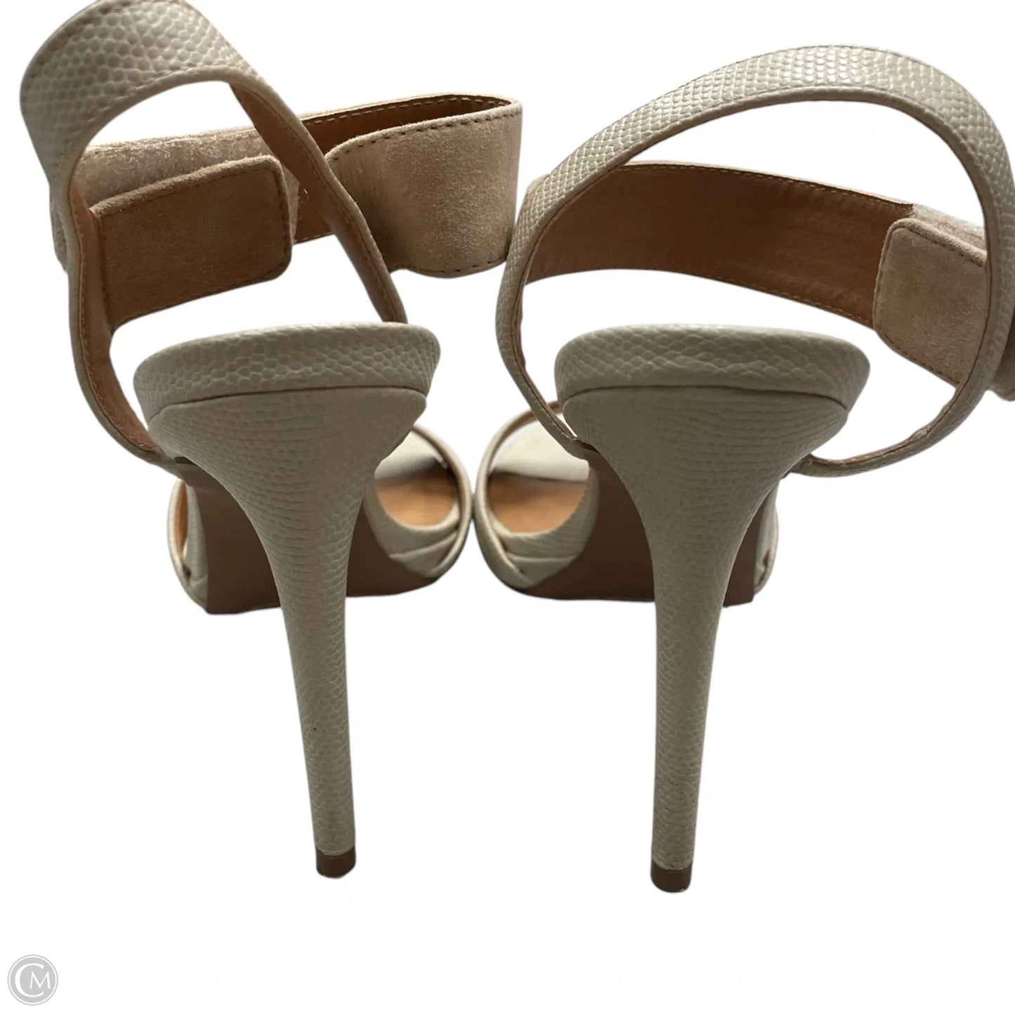 Sandals Heels Stiletto By Steve Madden In Cream, Size: 8