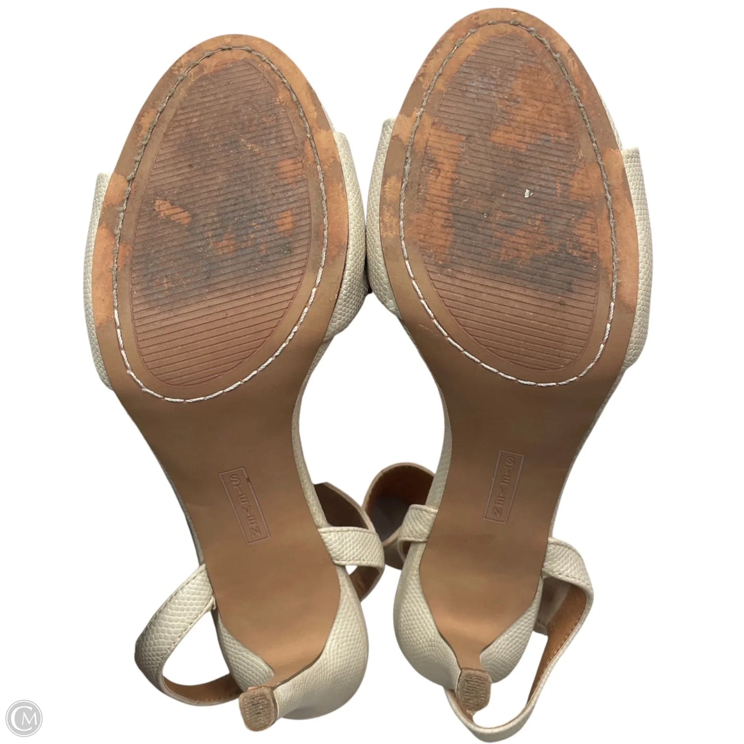 Sandals Heels Stiletto By Steve Madden In Cream, Size: 8