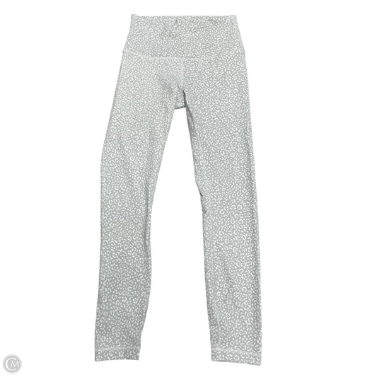 Athletic Capris By Lululemon In Grey & White, Size: S