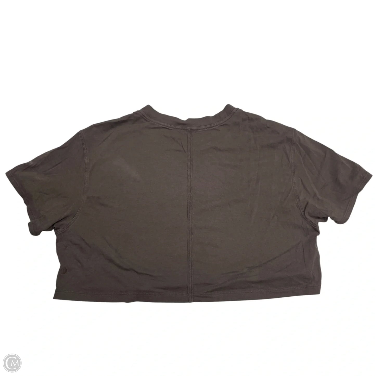 Athletic Top Short Sleeve By Lululemon In Brown, Size: S
