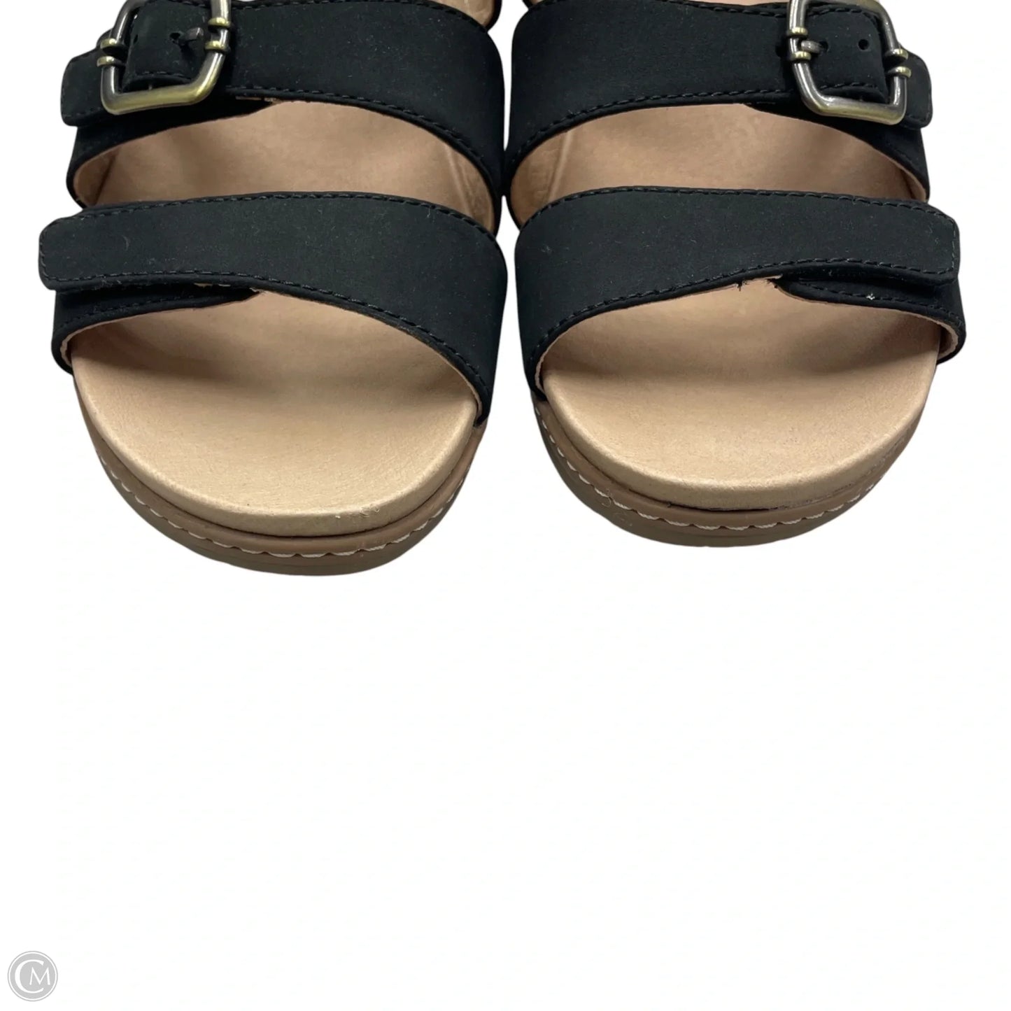 Sandals Heels Wedge By Dansko In Black, Size: 7.5