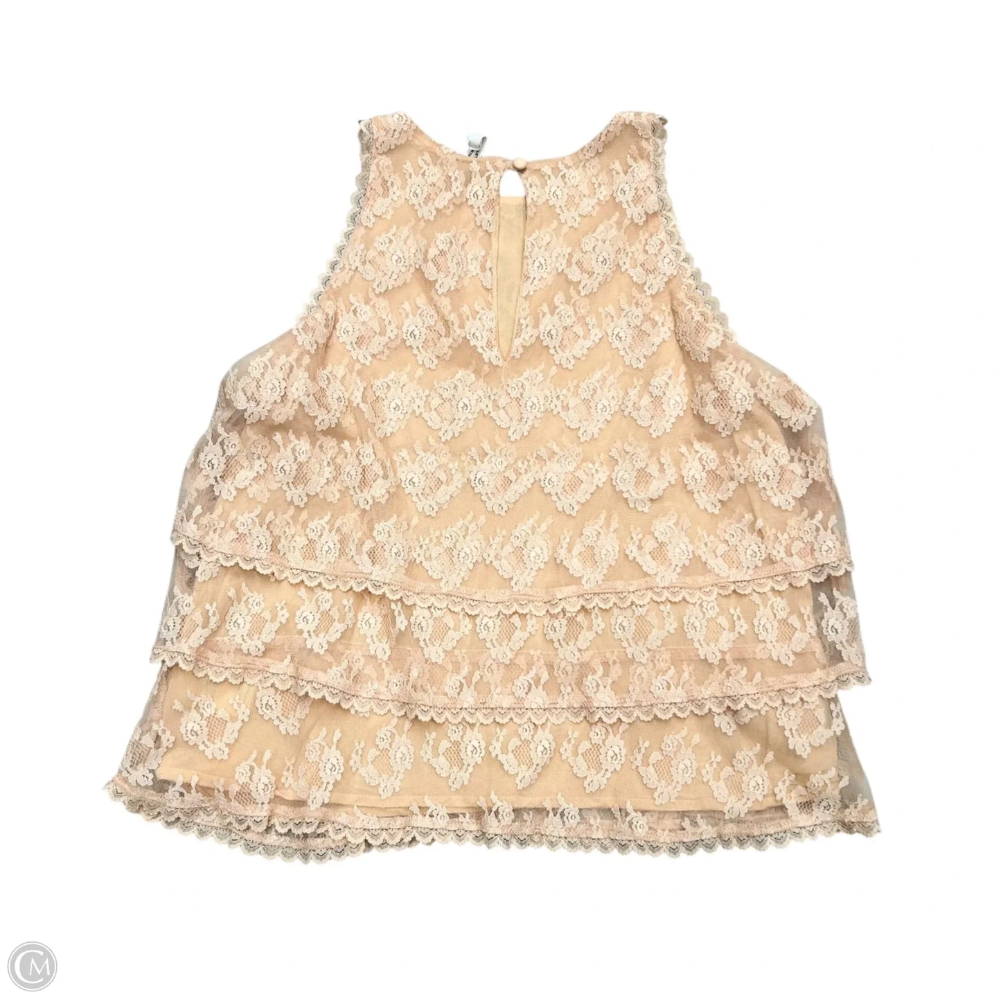 Top Sleeveless By Anthropologie In Peach, Size: Xs