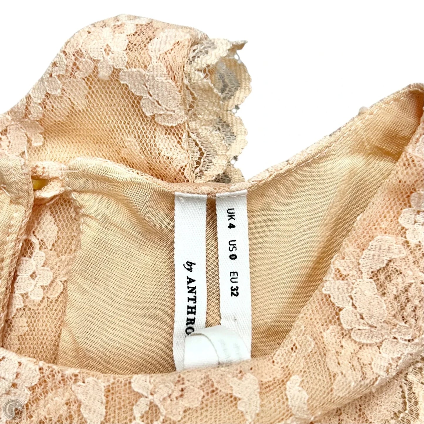Top Sleeveless By Anthropologie In Peach, Size: Xs