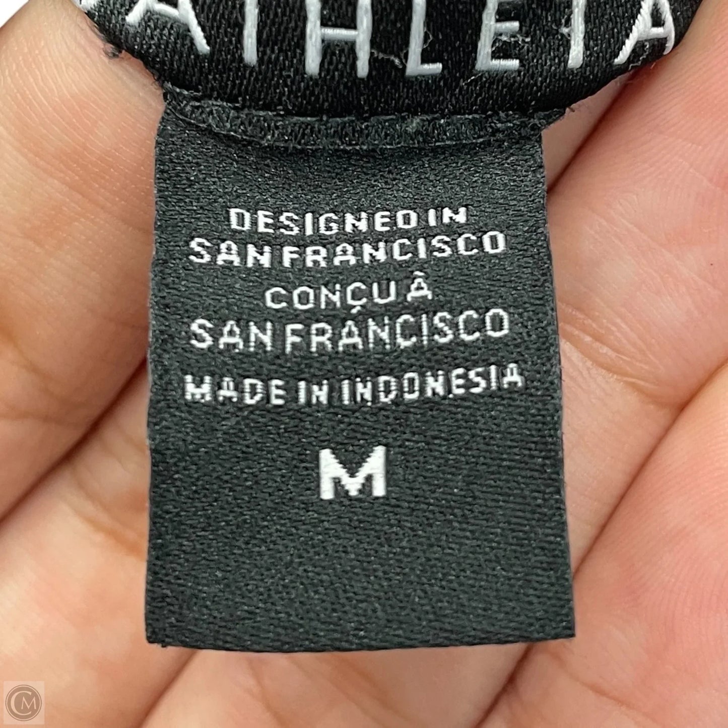 Athletic Sweatshirt Hoodie By Athleta In Black, Size: M