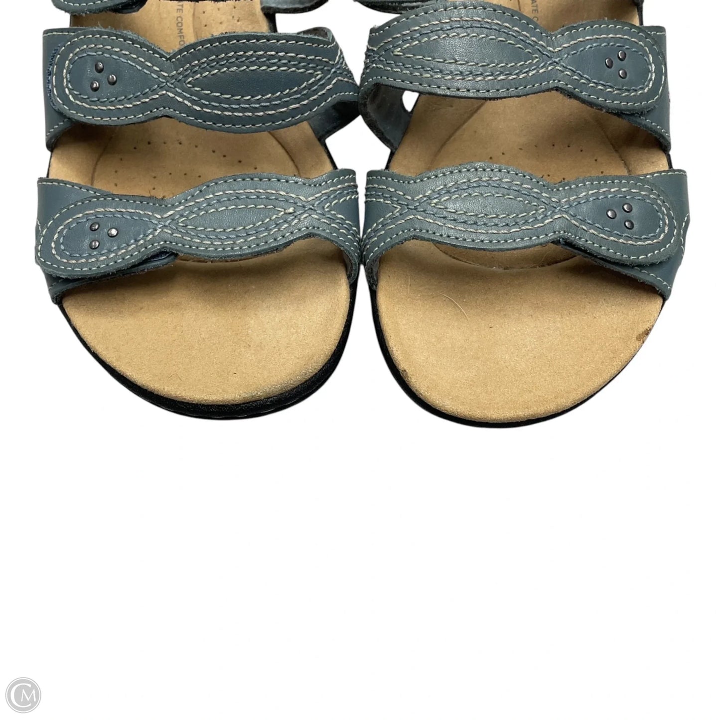 Sandals Flats By Clarks In Blue, Size: 9