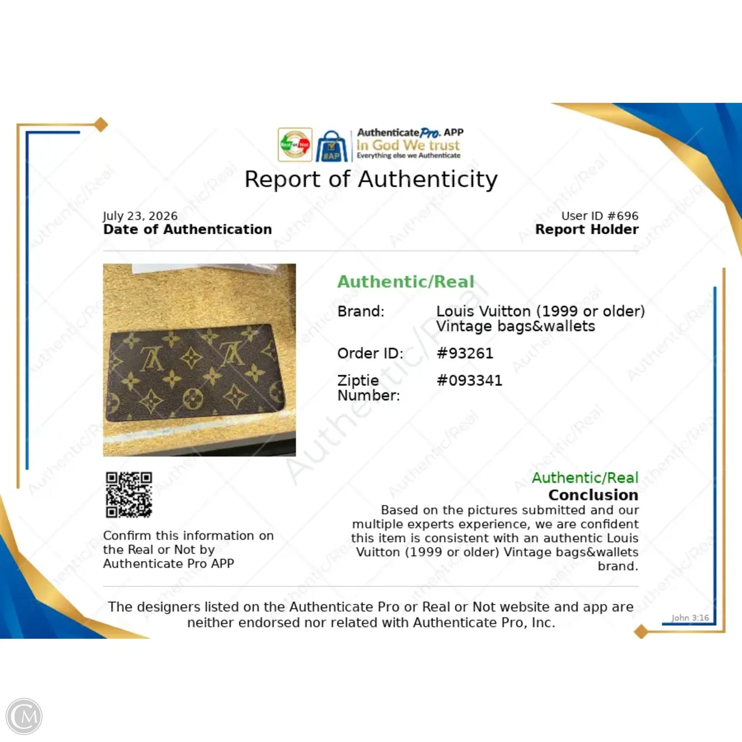 Checkbook Luxury Designer By Louis Vuitton, Size: Small