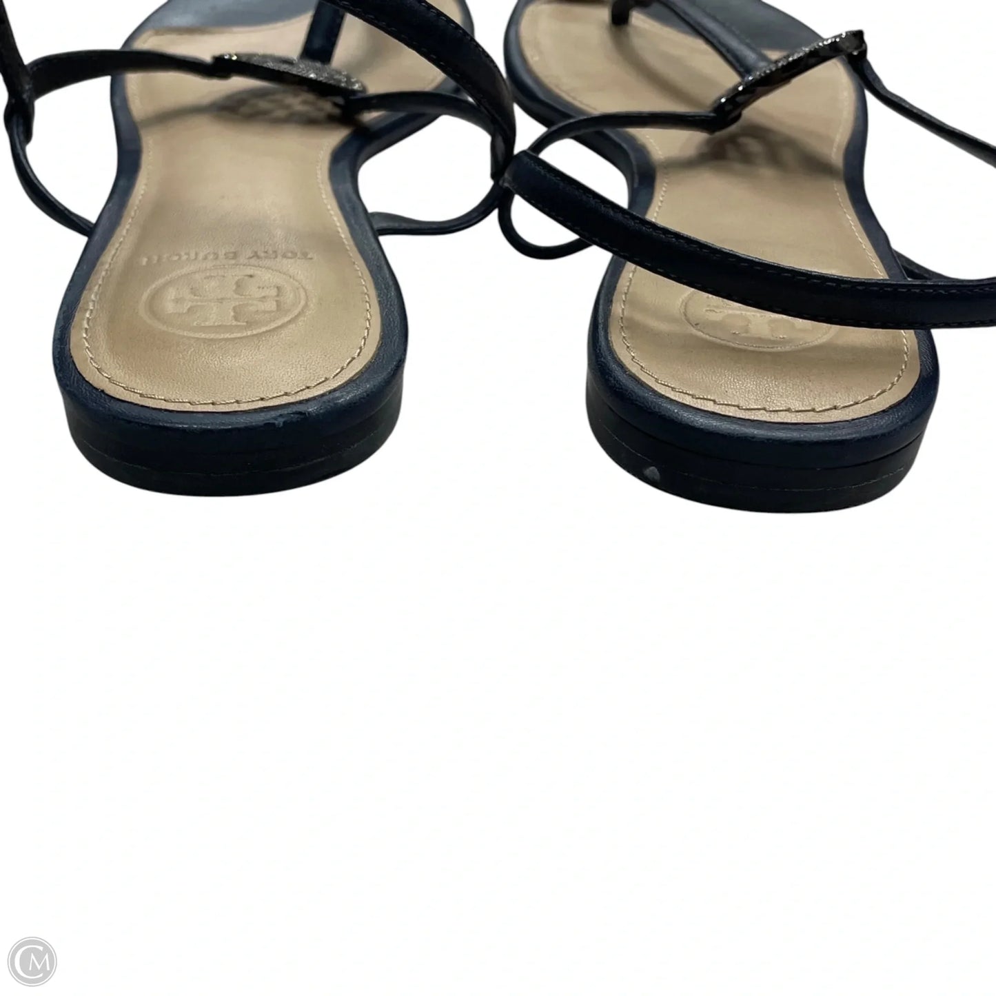 Sandals Designer By Tory Burch In Navy, Size: 8