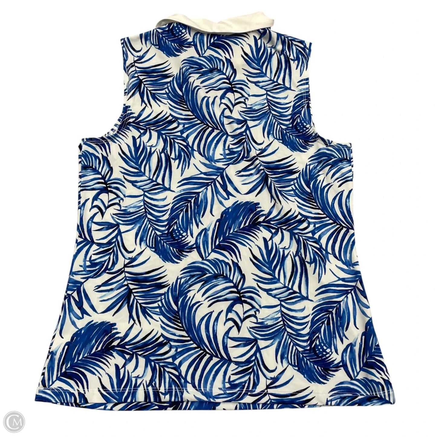 Athletic Tank Top By Tommy Bahama In Blue & White, Size: L