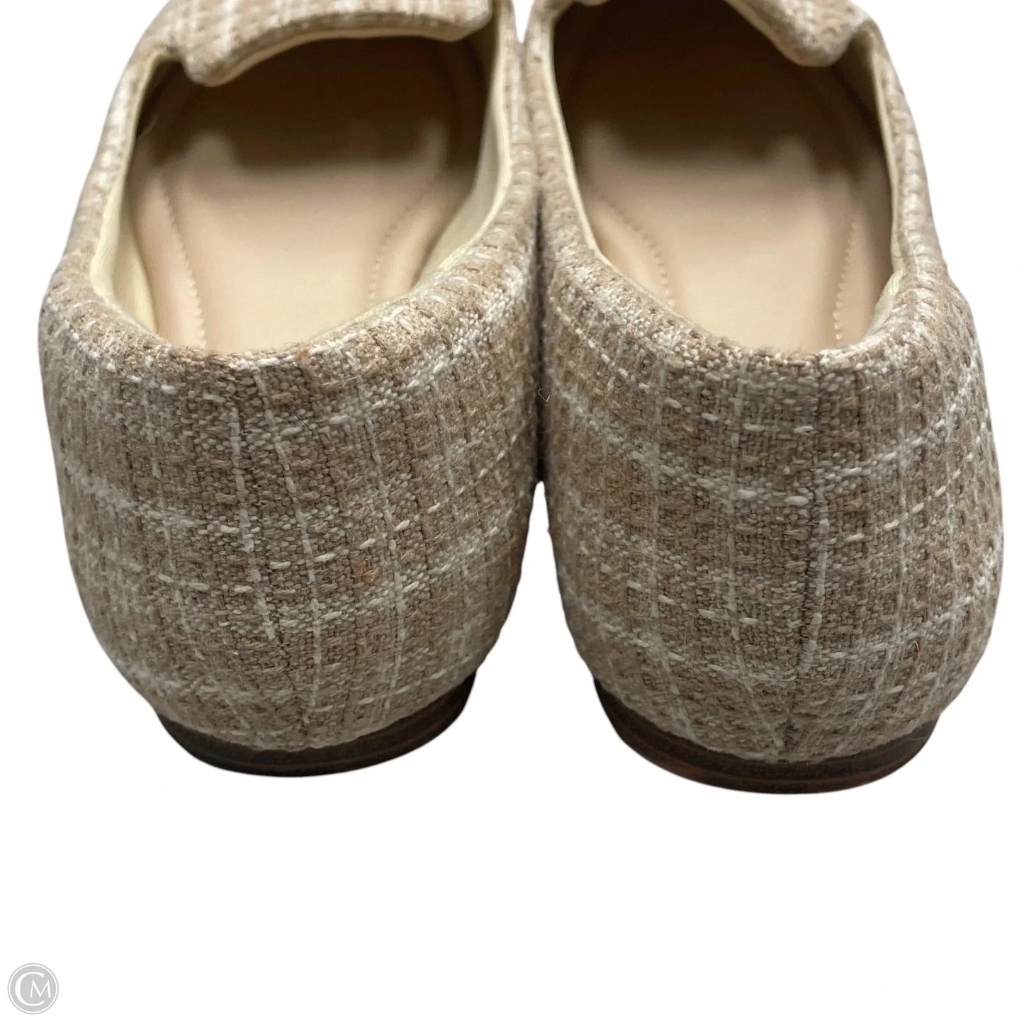 Shoes Flats By Mu In Cream & White, Size: 8.5