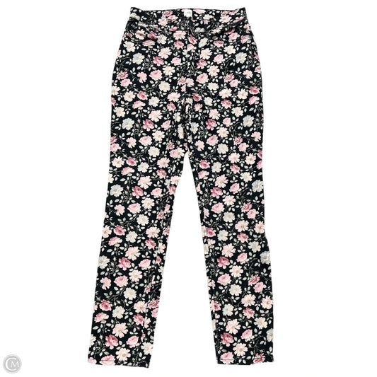 Jeans Skinny By Rebecca Taylor In Floral Print, Size: 6